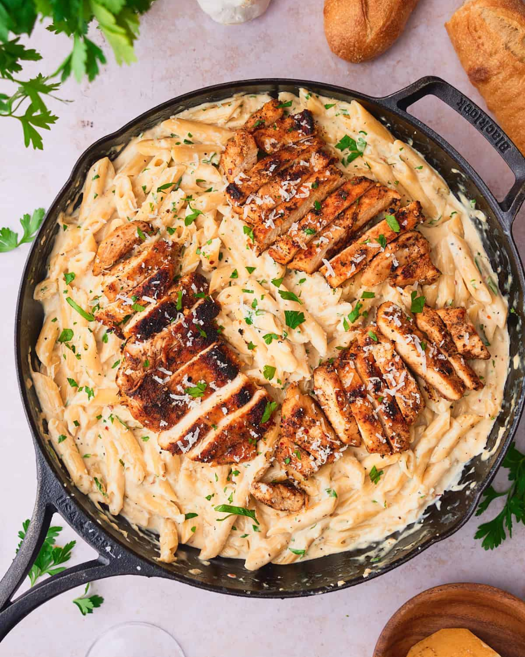 Creamy Garlic Parmesan Chicken Pasta