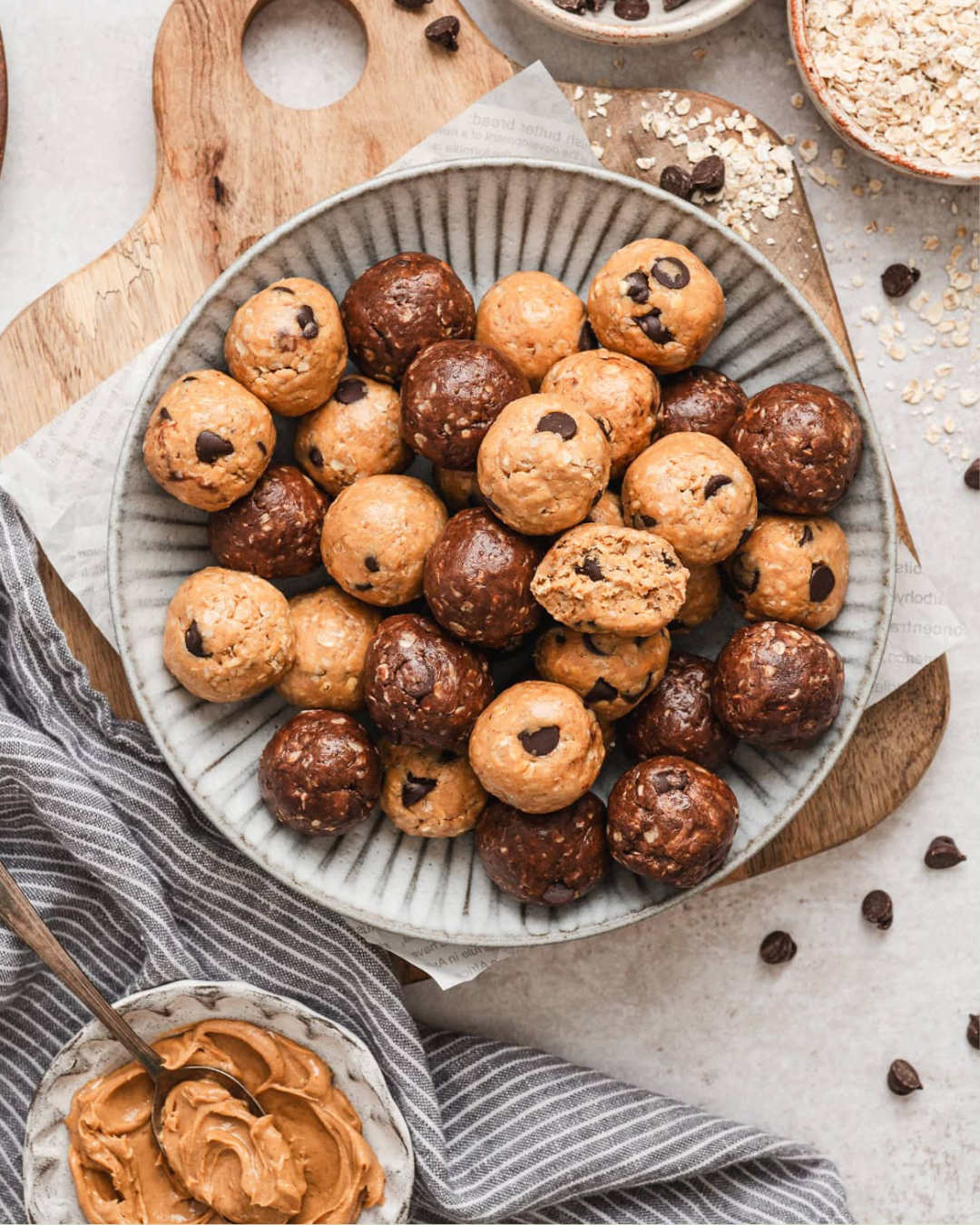 Chocolate Peanut Butter Protein Bites